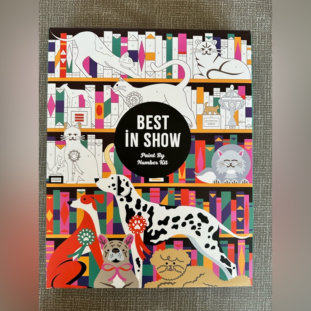 Best In Show Paint By Number Kit - Colorful Pets